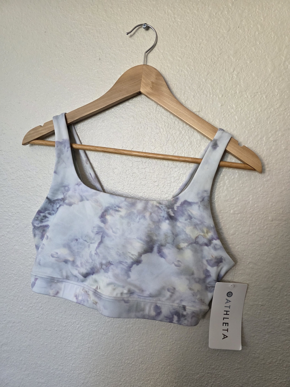 *NWT* Athleta Exhale Bra and Elation 7/8 tight, snow dye - Picture 2 of 7